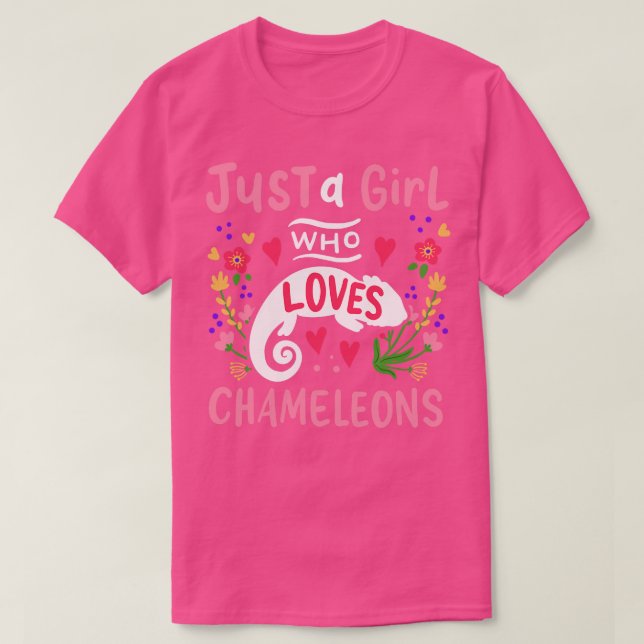 Camiseta Chameleons Lizard Chameleon Lover (Frente do Design)