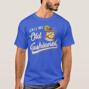 Camiseta Chamem-me de Alcoólatra de Uísque à Moda Antiga En