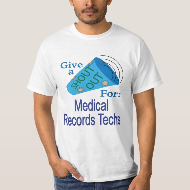 Camiseta Chamem os técnicos de registros médicos (Frente)