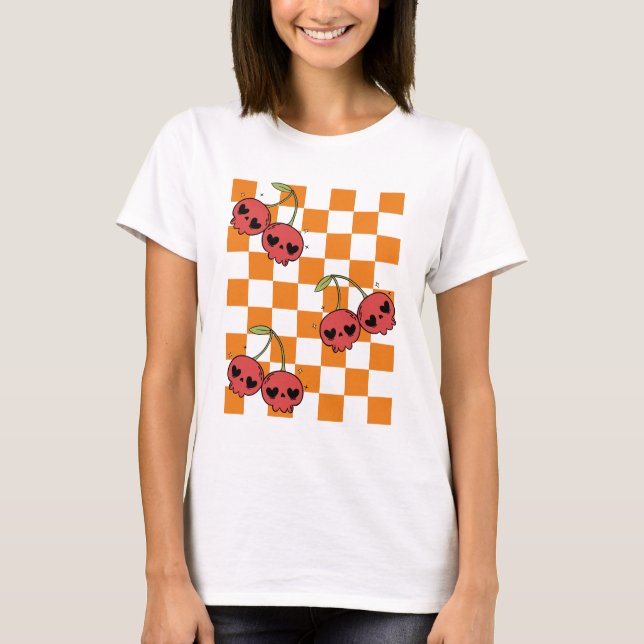 Camiseta Chaminé de cereja - Doce mas Mortal (Frente)