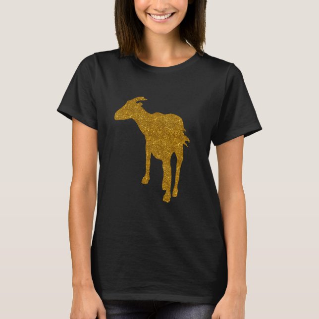 Camiseta Chamois Para Mulheres Meninas Gaiado Antelope Anim (Frente)
