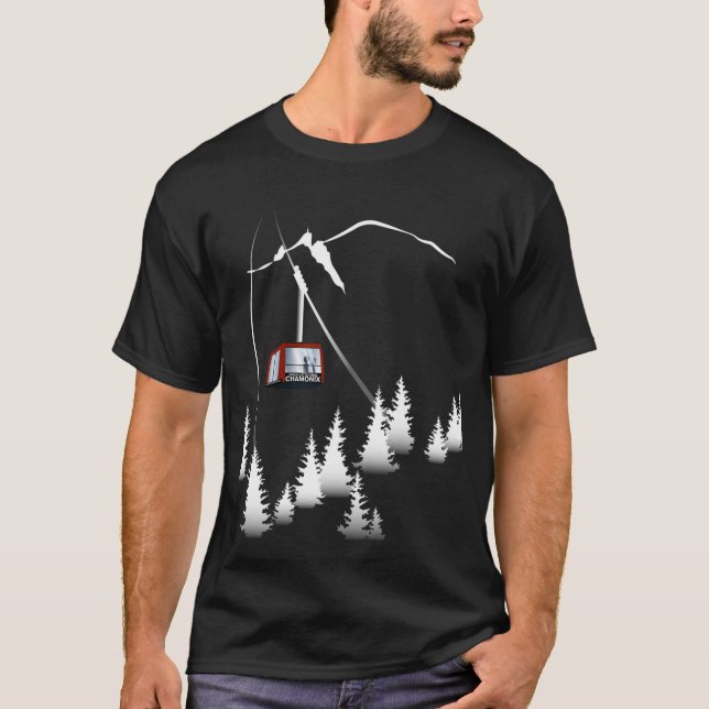 Camiseta Chamonix Cable Car Aiguille Du Midi Ative (Frente)