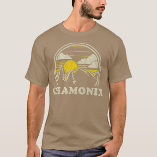 Camiseta Chamonix France Vintage Hiking Mounts