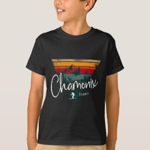 Camiseta Chamonix Ski Resort França Alpina Skiage F