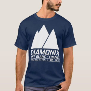 Camiseta Chamonix Ski Resort Skiing Mont Blanc França