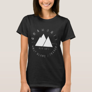 Camiseta Chamonix Valley Mont Blanc France Snowboard
