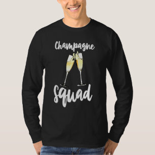 Camiseta Champagne Squad Party Buddy Tee Women