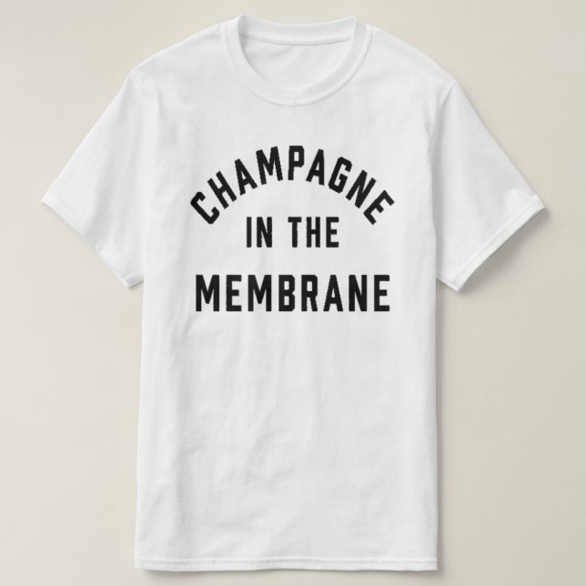 Camiseta Champanhe na Membrana (Frente do Design)