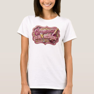 Camiseta CHAMPANHE VERMELHO ESCURO É MINHA MEDICIN