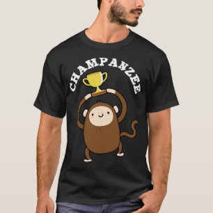 Camiseta Champanzee Cute Champion Chimpanzee Pun