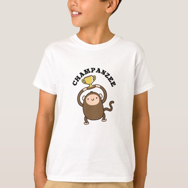 Camiseta Champanzee Funny Champion Chimpanzee Pun (Frente)