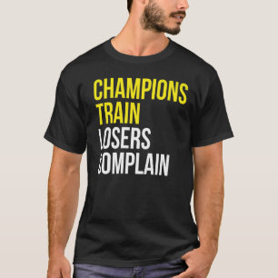 Camiseta Champions perdedores reclamam da formação de ginás
