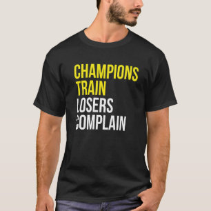 Camiseta Champions perdedores reclamam da formação de ginás