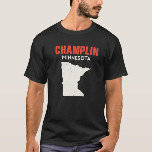 Camiseta Champlin Minnesota USA State America Viagem Minnes