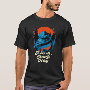 Camiseta Chance De Pesca De Bebedor De Cerveja Pescador