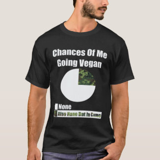 Camiseta Chances De Caçadores De Eu Ir Caçar Vegano 1