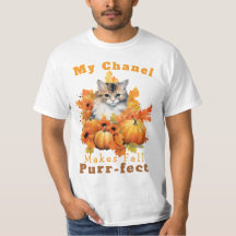 Chanel de outono de Purr-Efeito Personalizável