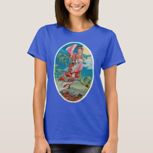 Camiseta Chang'e voando até a lua