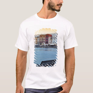 Camiseta Chania ao anoitecer, Chania, Creta, Grécia