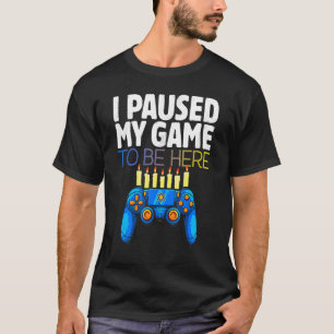 Camiseta Chanucá, pausei meu jogo para estar aqui Controlan