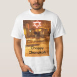 Camiseta Chanukah Chappy<br><div class="desc">Esqueça luzes de Natal.  A estrela de David é a maneira nova de ir.</div>