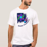 Camiseta Chanukah feliz<br><div class="desc">Um Chanukah feliz a tudo com estes estrela e dreidel judaicos</div>