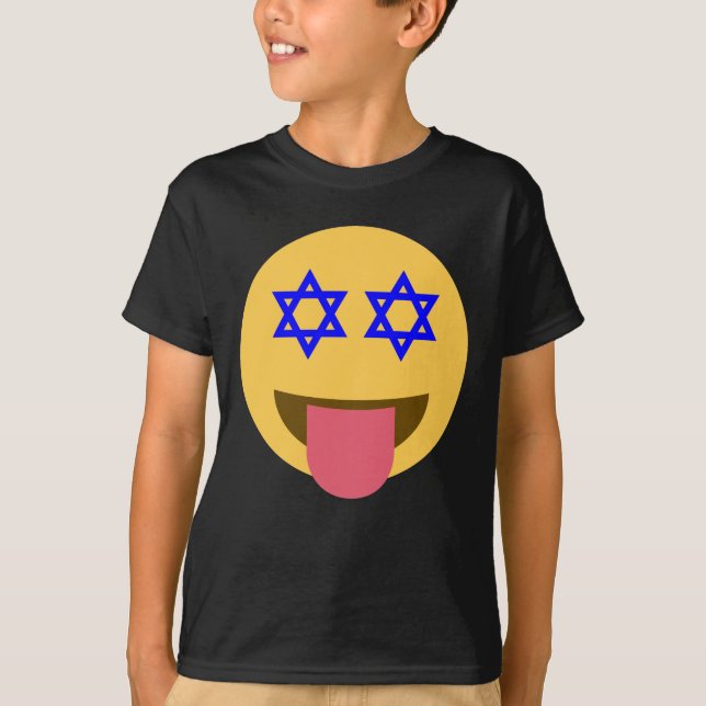Camiseta chanukkah hanukkah emoji (Frente)