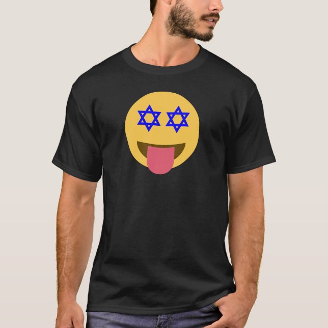 Camiseta chanukkah hanukkah emoji (Frente)