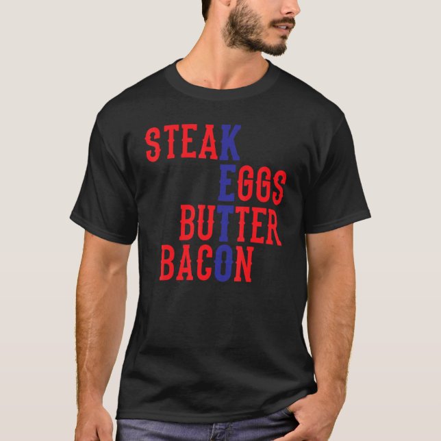 Camiseta Chão de Bacon de Ovos de Bife (Frente)