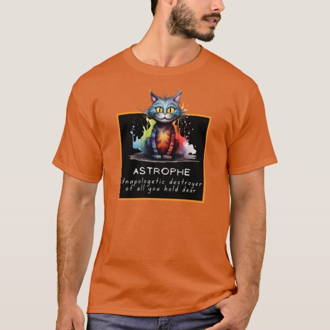 Camiseta Chaos Cat Tee – Astrophe: Unapologetic Destroyer (Frente)