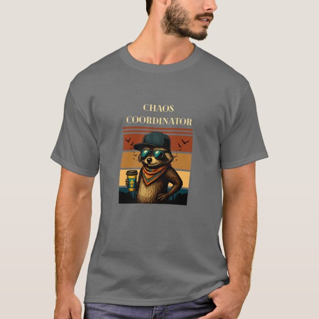 Camiseta Chaos Coordenador T-shirt Raccoon (Frente)