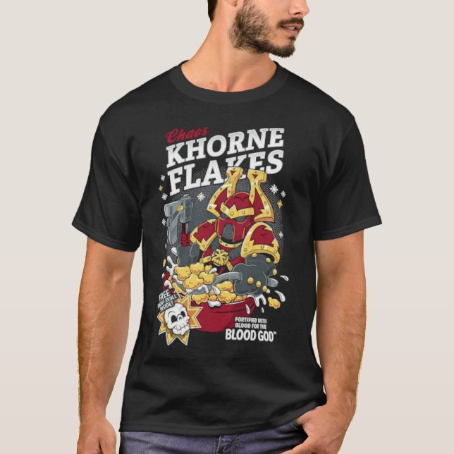 Camiseta Chaos Khorne Fala T-Shirt Essencial (Frente)