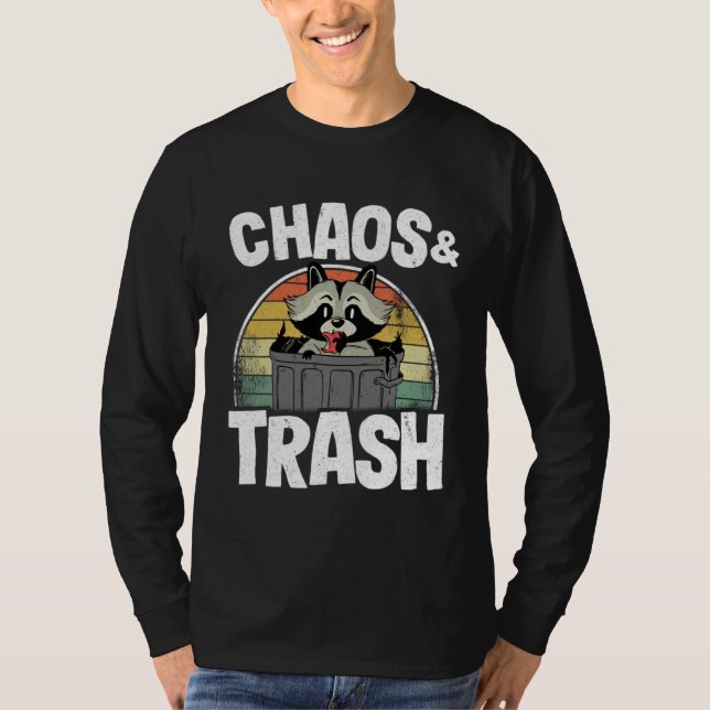 Camiseta Chaos & Trash Garbage Panda Raccoon 1 (Frente)