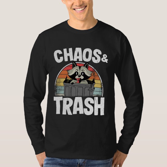 Camiseta Chaos & Trash Garbage Panda Raccoon  3 (Frente)