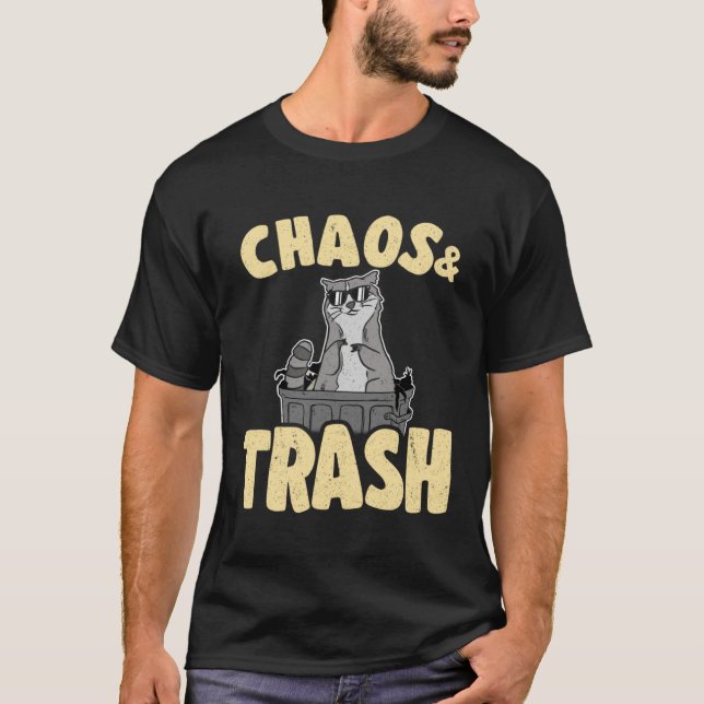 Camiseta Chaos & Trash Garbage Panda Raccoon 5 (Frente)