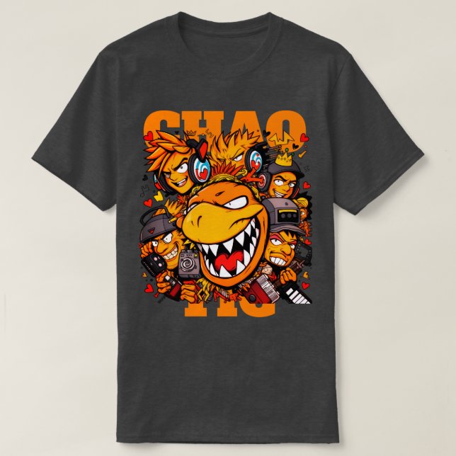 Camiseta Chaotic pop culture T-Shirt (Frente do Design)