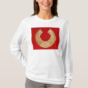 Camiseta Chapa com dois dragões e uma máscara do TAO-laç