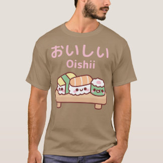 Camiseta Chapa Cuta De Sushi Oishii Japonês 1