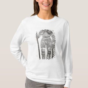 Camiseta Chapa que descreve a armadura de Joana do arco