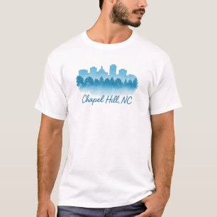 Camiseta Chapel Hill NC Skyline e Forest Silhouette - O quê