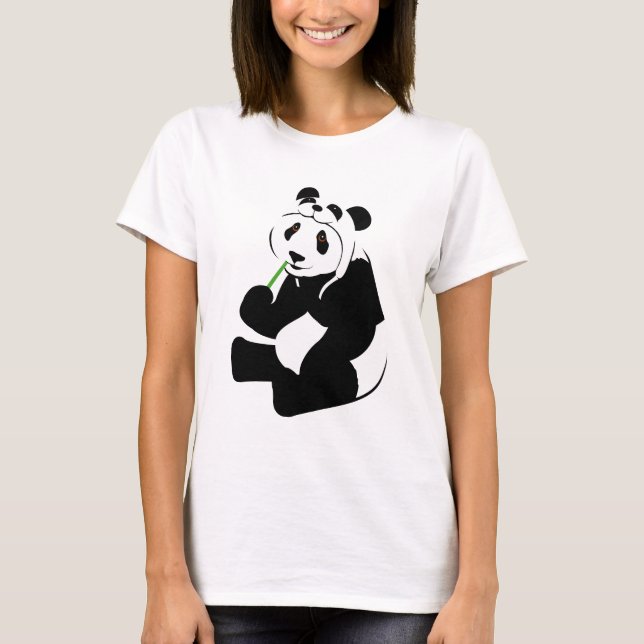 Camiseta Chapéu da panda (Frente)