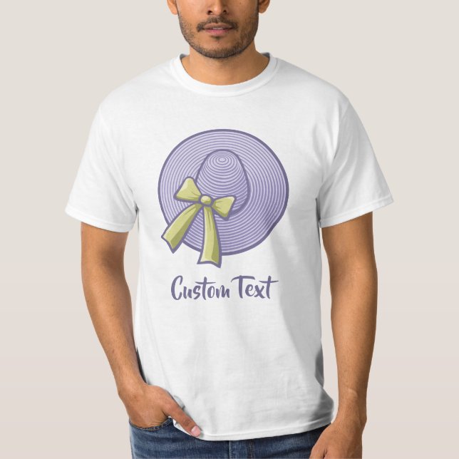 Camiseta Chapéu de Abas Largas Lilás (Frente)