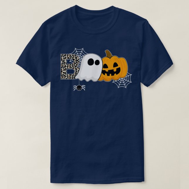 Camiseta chapéu de abóbora de aranhas-de-bruxa de halloween (Frente do Design)