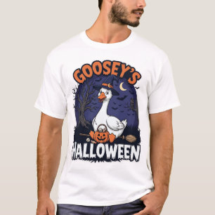 Camiseta Chapéu de Abóbora de Ganso de Halloween da Gooseys
