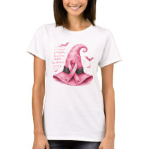 Chapéu de Bruxa com Laço Rosa Conscientização do C