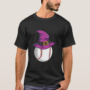 Camiseta Chapéu de Bruxa de Bola de Baseball - Figurino de