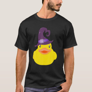 Camiseta Chapéu de Bruxa de Halloween de Pato