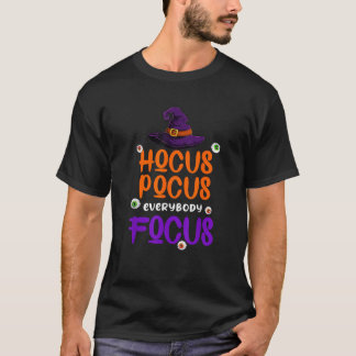 Camiseta Chapéu de Bruxa de Halloween Professor Hocus Pocus
