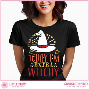 Camiseta Chapéu de Bruxa Fofo Extra Bruxa Halloween