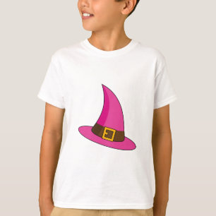 Camiseta Chapéu de Bruxa Rosa